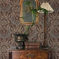 Collins Plum Damask Wallpaper