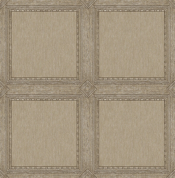 Moorland Chestnut Wood Panel Wallpaper