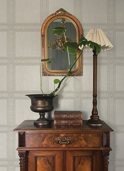 Moorland Ivory Wood Panel Wallpaper
