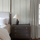 Ames Light Blue Linen Stripe Wallpaper