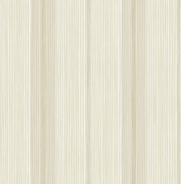 Ames Beige Linen Stripe Wallpaper