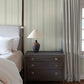 Ames Seafoam Linen Stripe Wallpaper