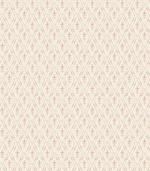 Tillie Blush Diamond Floral Wallpaper