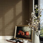 Mycroft Chestnut Grasscloth Wallpaper