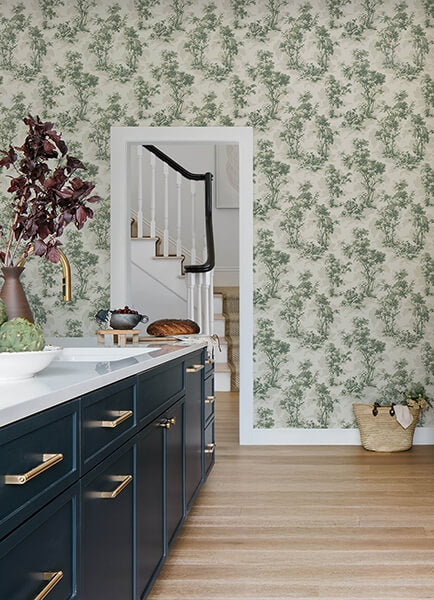 Sainsbury Sage Forest Wallpaper