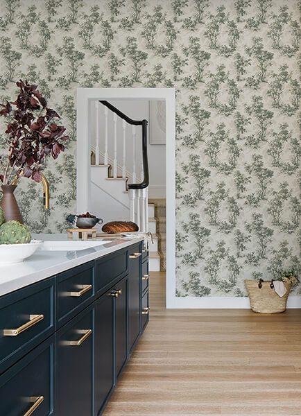 Sainsbury Slate Forest Wallpaper