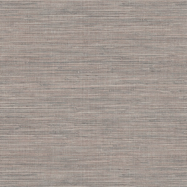 Winn Dark Brown Faux Grasscloth Wallpaper