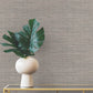 Winn Dark Brown Faux Grasscloth Wallpaper