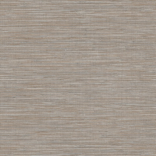Winn Chestnut Faux Grasscloth Wallpaper
