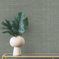 Winn Green Faux Grasscloth Wallpaper