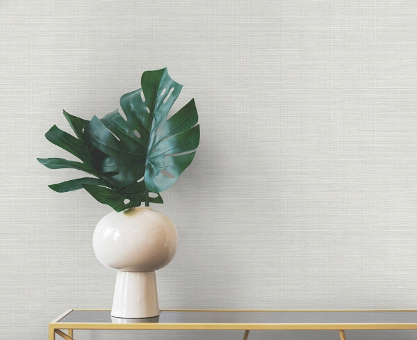 Winn Dove Faux Grasscloth Wallpaper