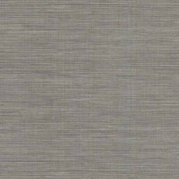 Winn Grey Faux Grasscloth Wallpaper