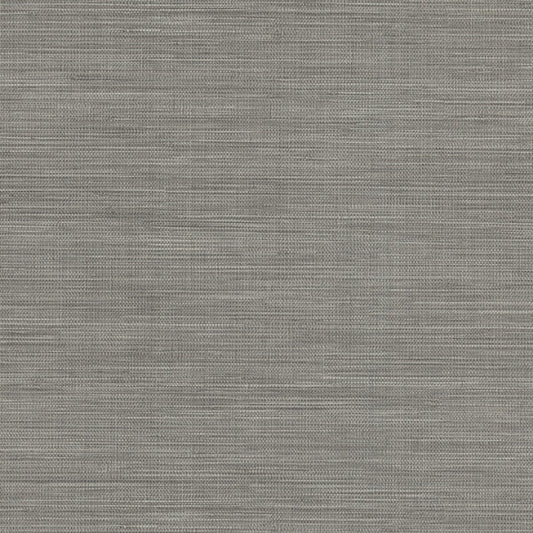 Winn Grey Faux Grasscloth Wallpaper