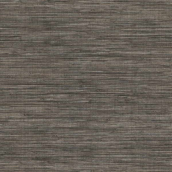 Winn Charcoal Faux Grasscloth Wallpaper