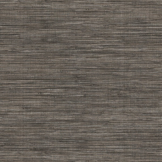 Winn Charcoal Faux Grasscloth Wallpaper