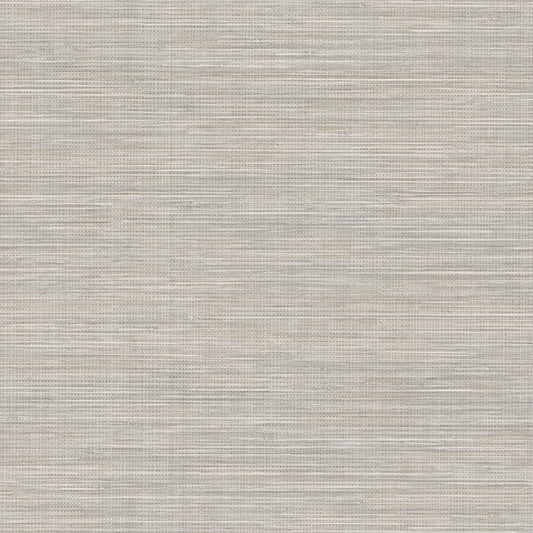 Winn Light Grey Faux Grasscloth Wallpaper