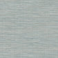 Winn Aqua Faux Grasscloth Wallpaper