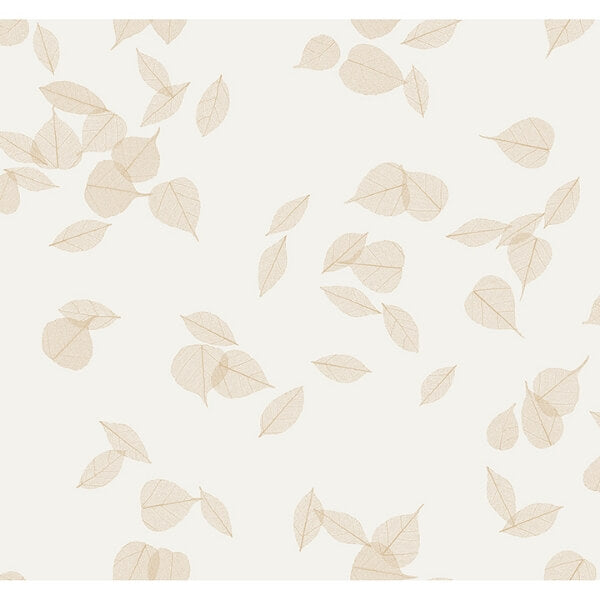 Myles Gold Leaves Wallpaper