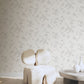 Myles Light Grey Leaves Wallpaper