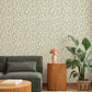 Cipher Moss Geometric Faux Grasscloth Wallpaper