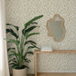 Cipher Moss Geometric Faux Grasscloth Wallpaper