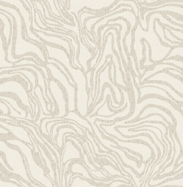 Massar Taupe Modern Marbled Wallpaper