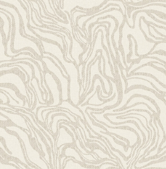 Massar Taupe Modern Marbled Wallpaper