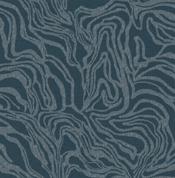 Massar Teal Modern Marbled Wallpaper