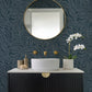 Massar Teal Modern Marbled Wallpaper