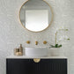 Massar Silver Modern Marbled Wallpaper