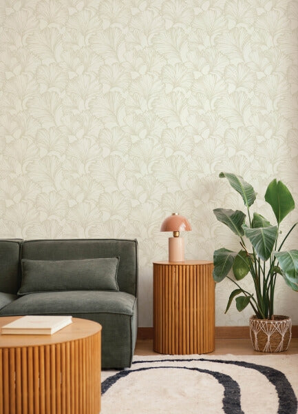 Kyoto Pearl Ginkgo Leaf Wallpaper