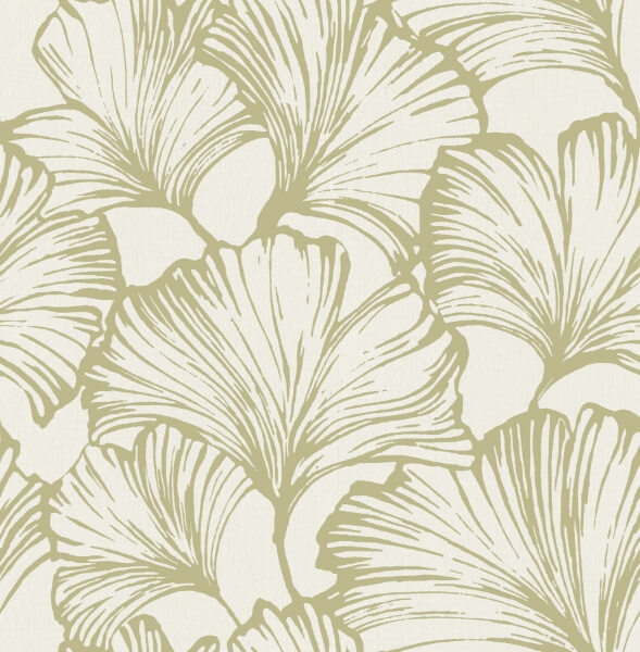 Kyoto Moss Ginkgo Leaf Wallpaper