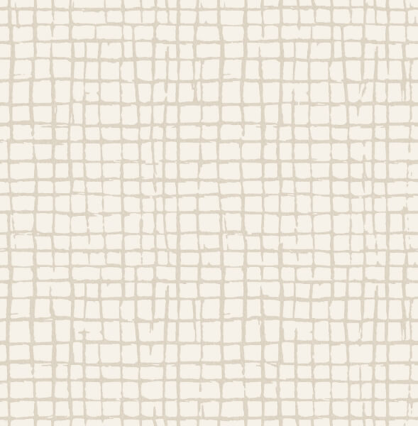 Albin Beige Gridline Wallpaper