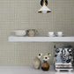 Albin Pearl Gridline Wallpaper