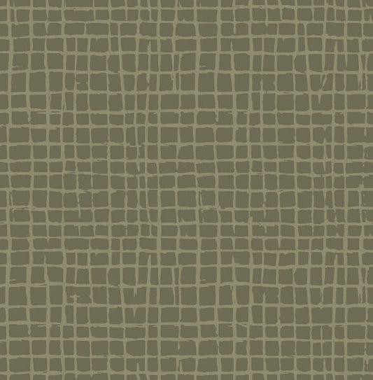 Albin Moss Gridline Wallpaper