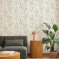 Silverling Lavender Budding Branches Wallpaper