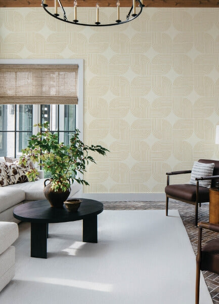 Savoye Wheat Spiral Arches Wallpaper
