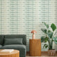 Modulus Seafoam Geometric Stripe Wallpaper