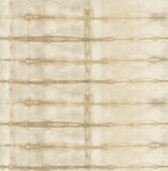 Modulus Wheat Geometric Stripe Wallpaper