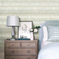 Morningtide Seafoam Textured Stripe Wallpaper