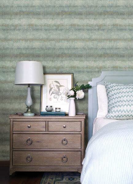 Morningtide Light Blue Textured Stripe Wallpaper