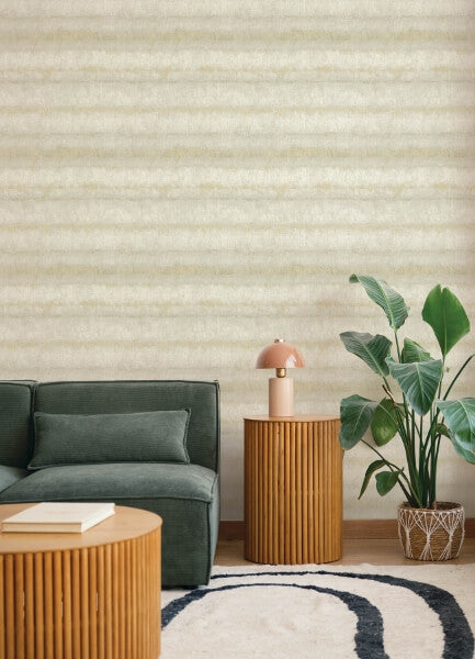 Morningtide Neutral Textured Stripe Wallpaper
