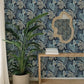 Alocasia Blue Tropical Foliage Wallpaper