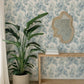 Serenade Blue Ferns Wallpaper