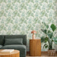 Serenade Sea Green Ferns Wallpaper