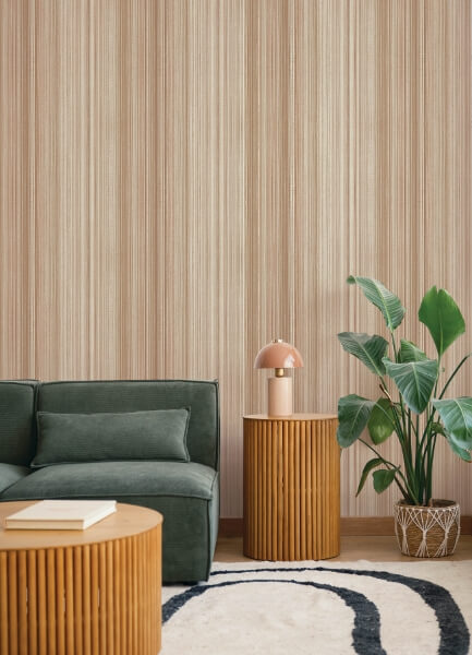 Elan Blush Ombre Stripe Wallpaper