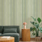Elan Sea Green Ombre Stripe Wallpaper