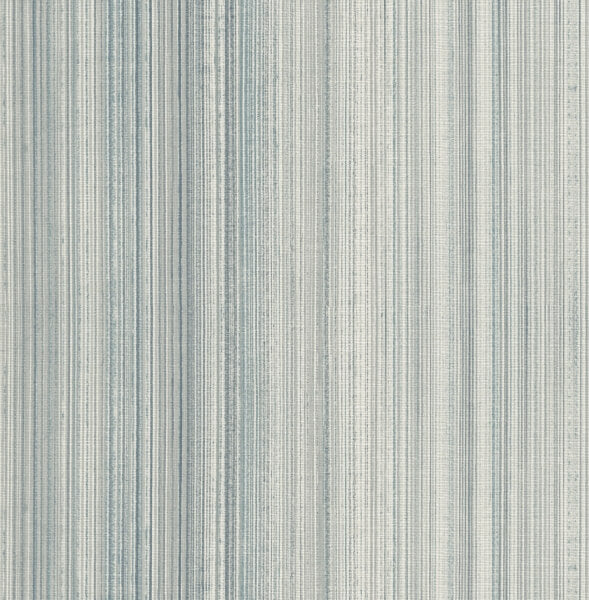 Elan Blue Ombre Stripe Wallpaper