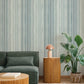 Elan Blue Ombre Stripe Wallpaper