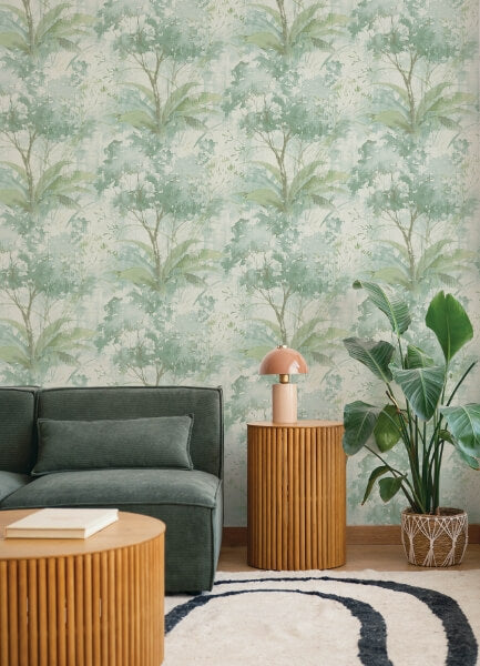 Mistwood Green Forest Wallpaper